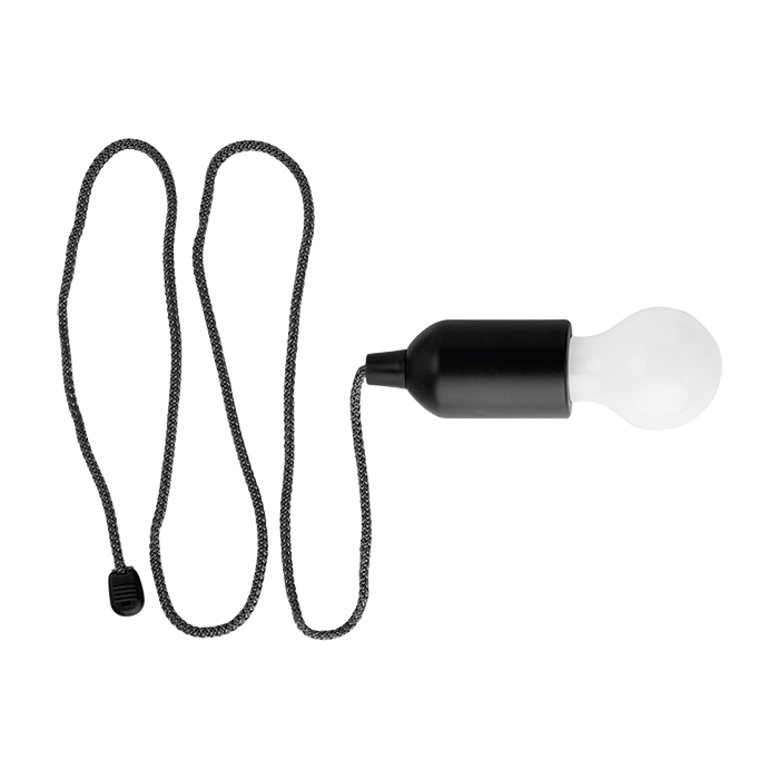 Light Bulb Shaped LED Light - Black