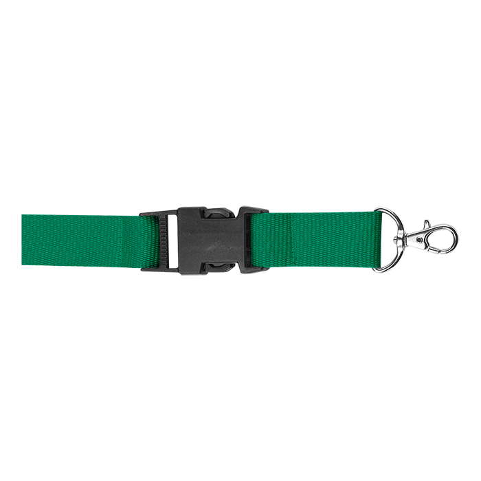 Lanyard with Safety Release Clip - Green