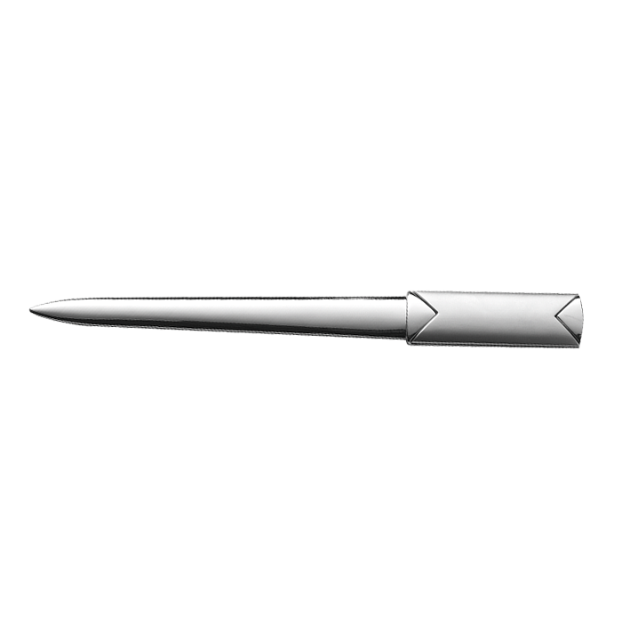Sleek Design Metal Letter Opener - Silver