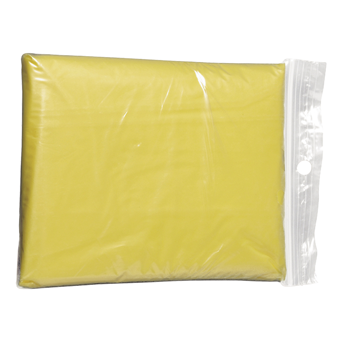 Translucent PVC Poncho - Yellow