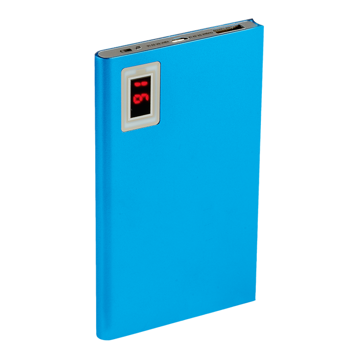 Powerbank with Battery Indicator 4000 mAh - Blue