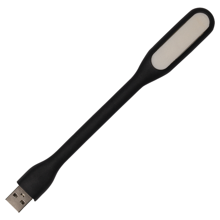Silicone USB Computer Light - Black