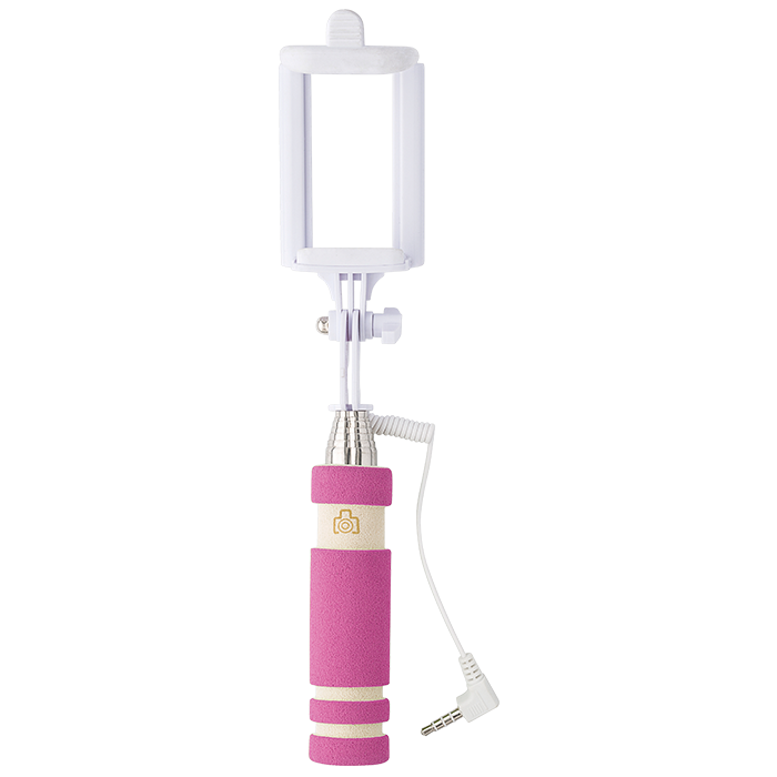 Selfie Stick with Foam Handle - Pink