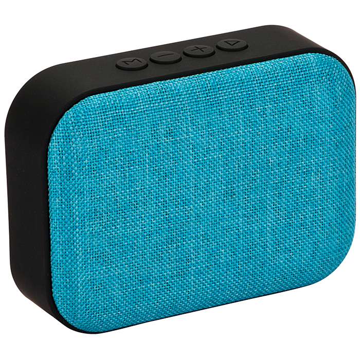 Melange Fabric Bluetooth Speaker - Blue