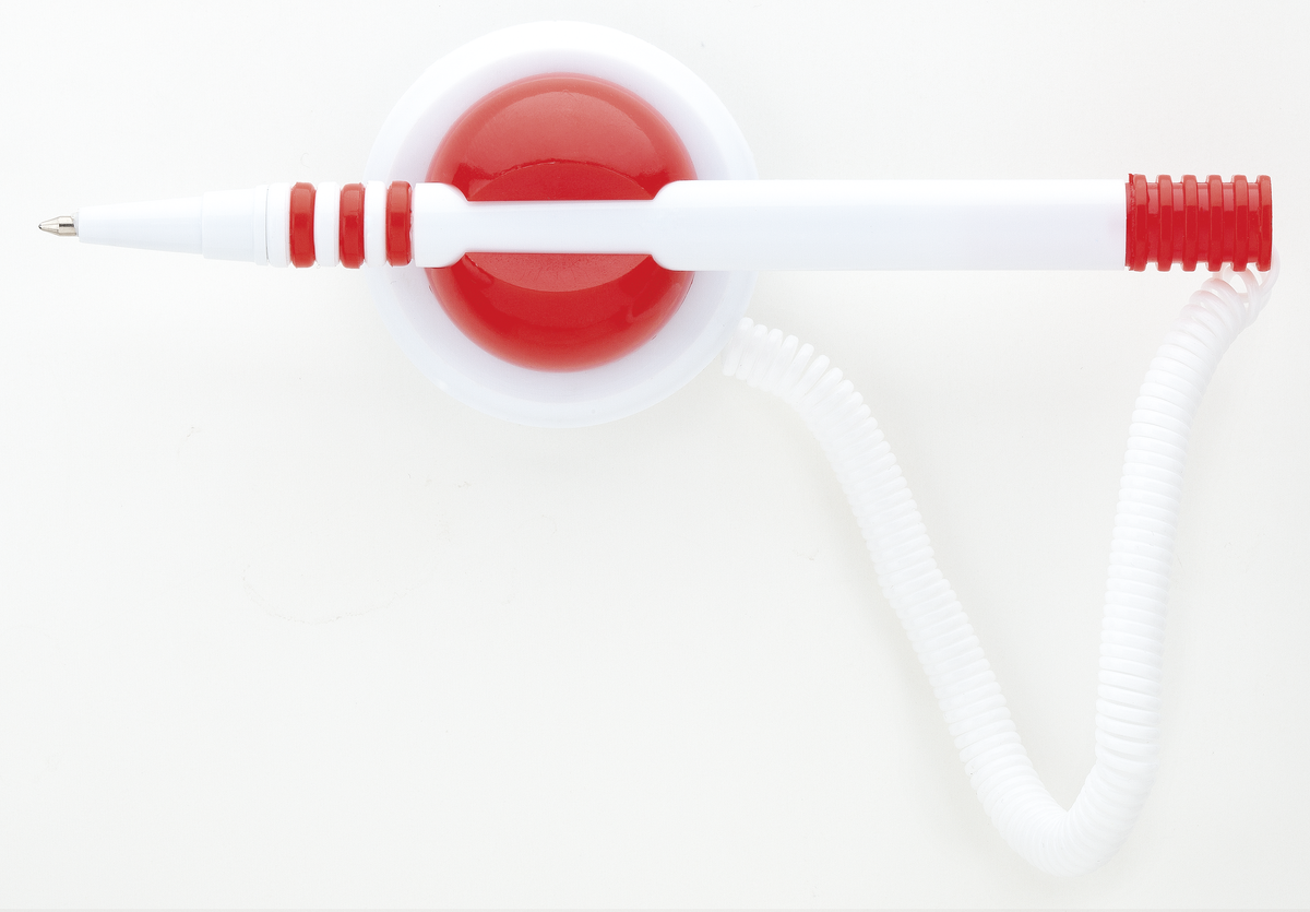 Flat Insert Desk Pen - Red