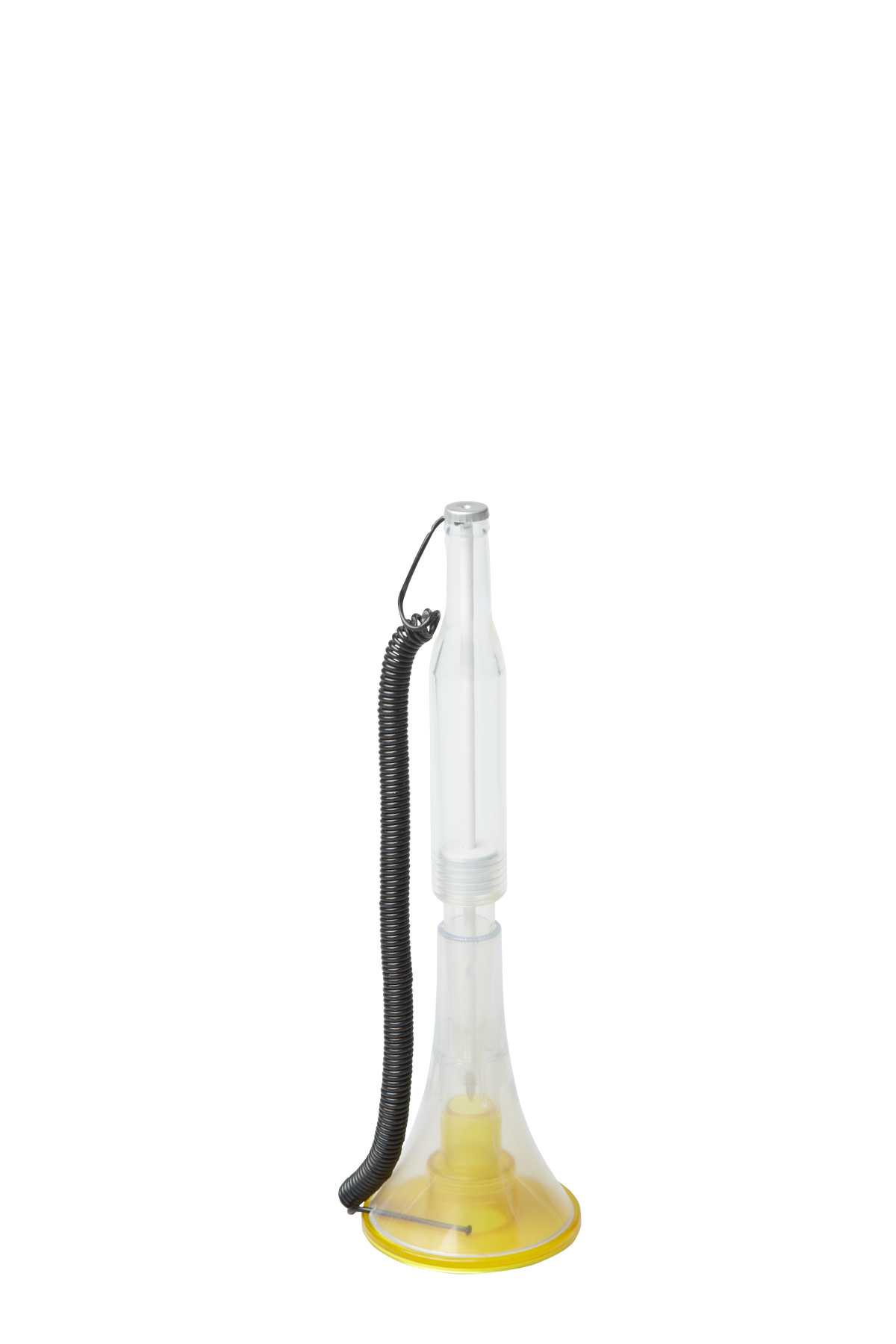 Bottle Shaped Standing Plastic Pen - Clear