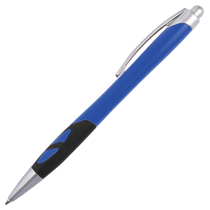 Twin Cut Out Grip Ballpoint Pen - Royal
