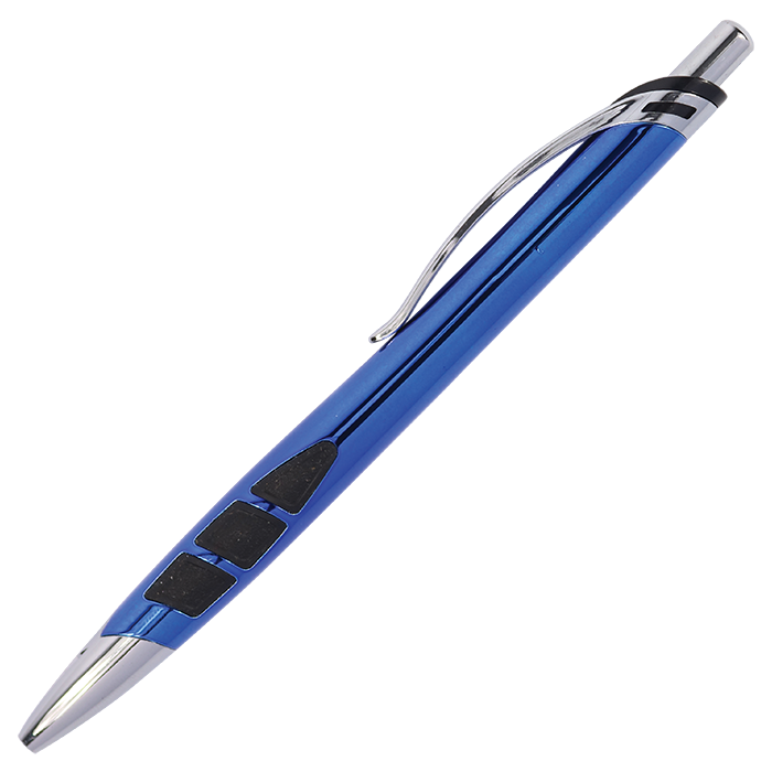 Futuristic Metallic Ballpoint Pen - Blue
