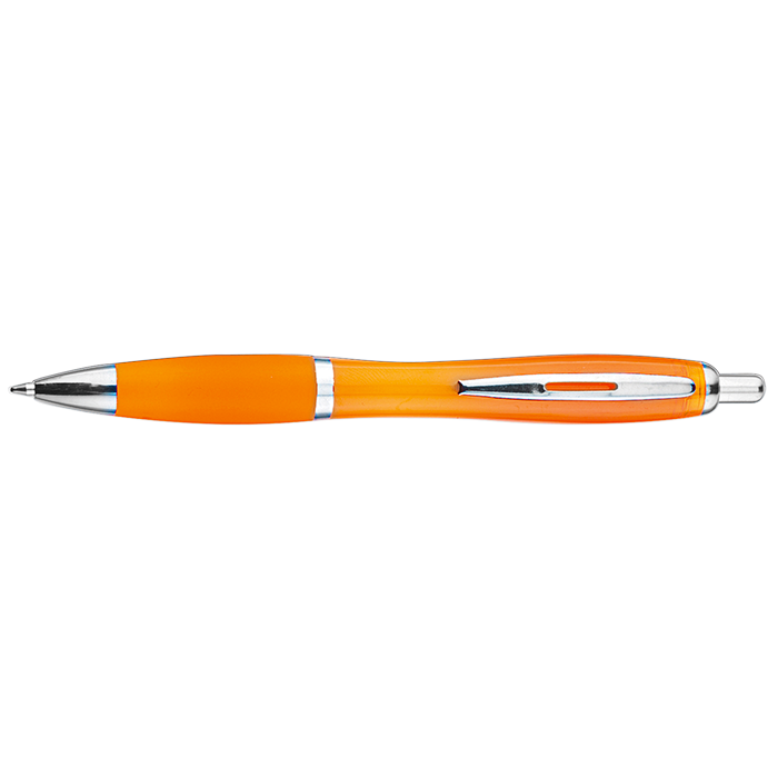 Curved Design Ballpoint Pen - Orange