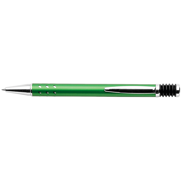 Aluminium Cut Out Design Ballpoint Pen - Green
