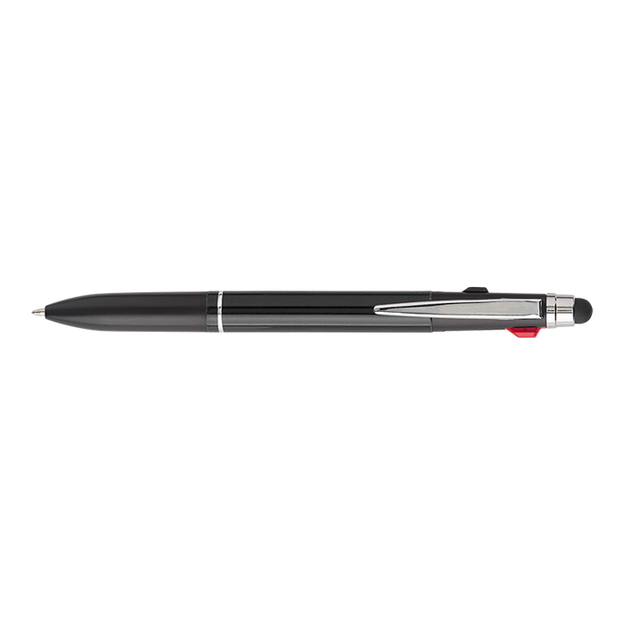 Multi Coloured Aluminium Ballpoint Pen - Black