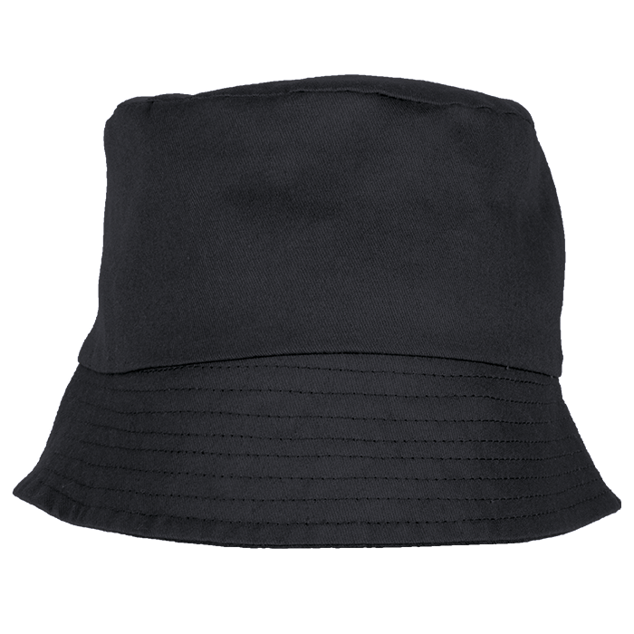 Contract Cotton Floppy Hat Kiddies - Black