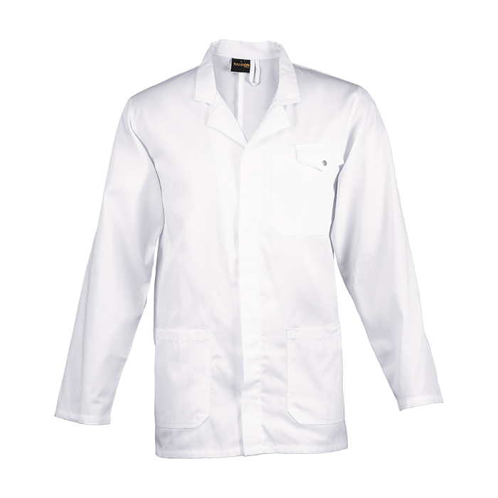 All-Purpose Long Sleeve Lab Coat - White