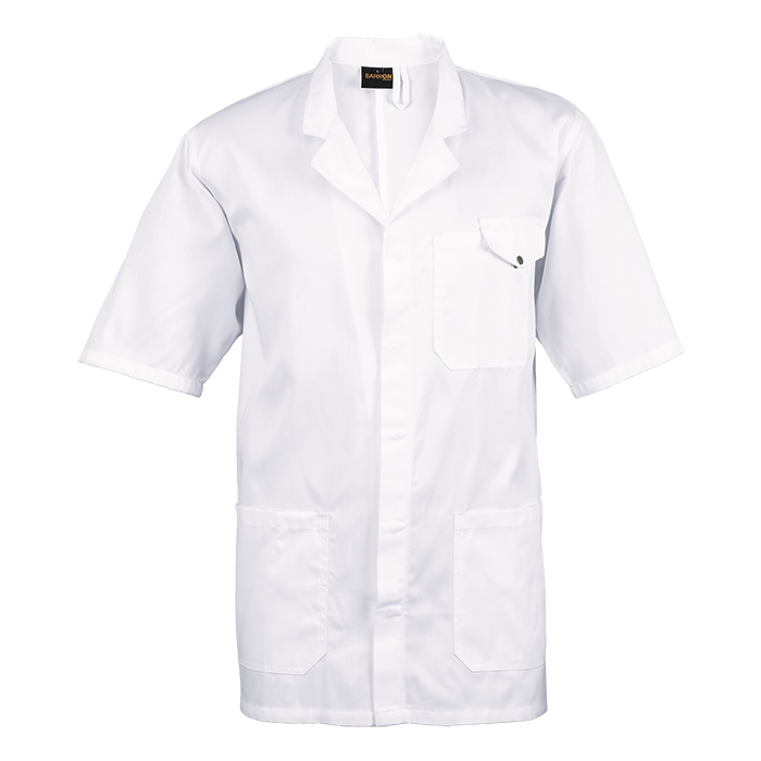 All-Purpose Short Sleeve Lab Coat - White