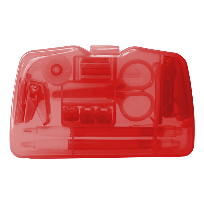 9 In 1 Stationery Kit - Red