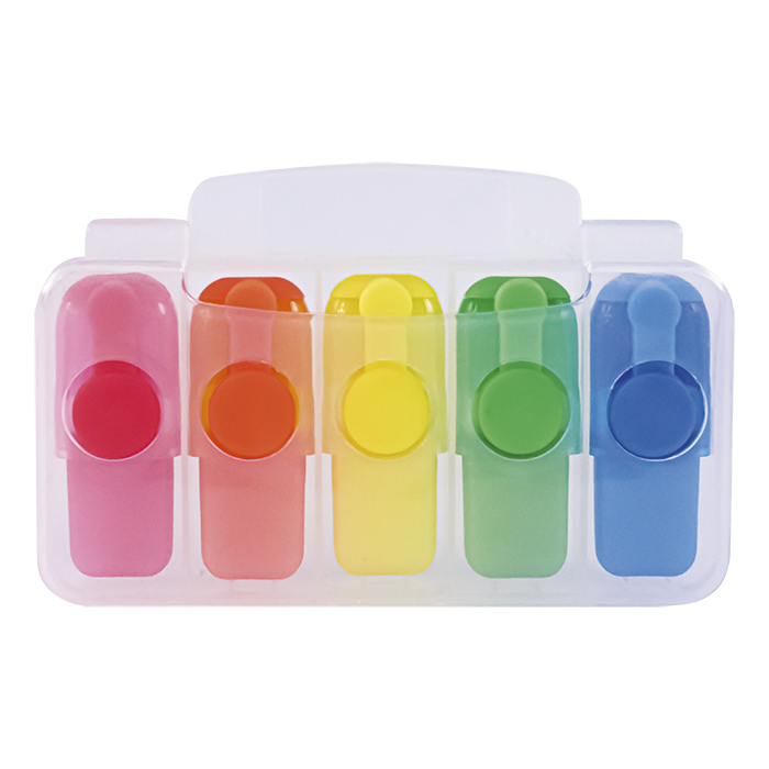 5 In 1 Highlighter Set - Clear