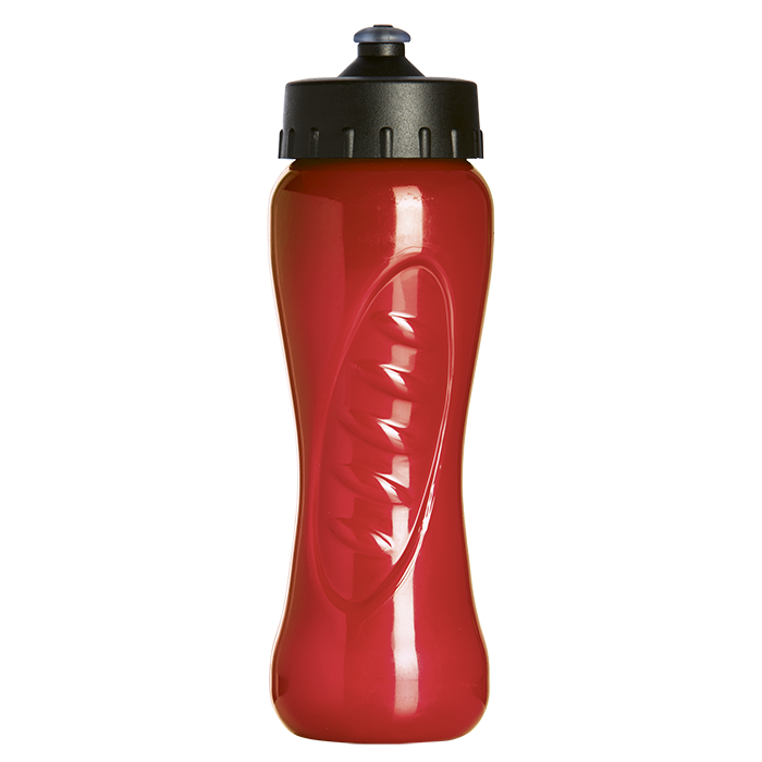 750ml Curves Water Bottle - Red