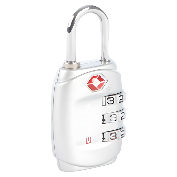 Cellini Tsa Cable Lock - Silver/Grey