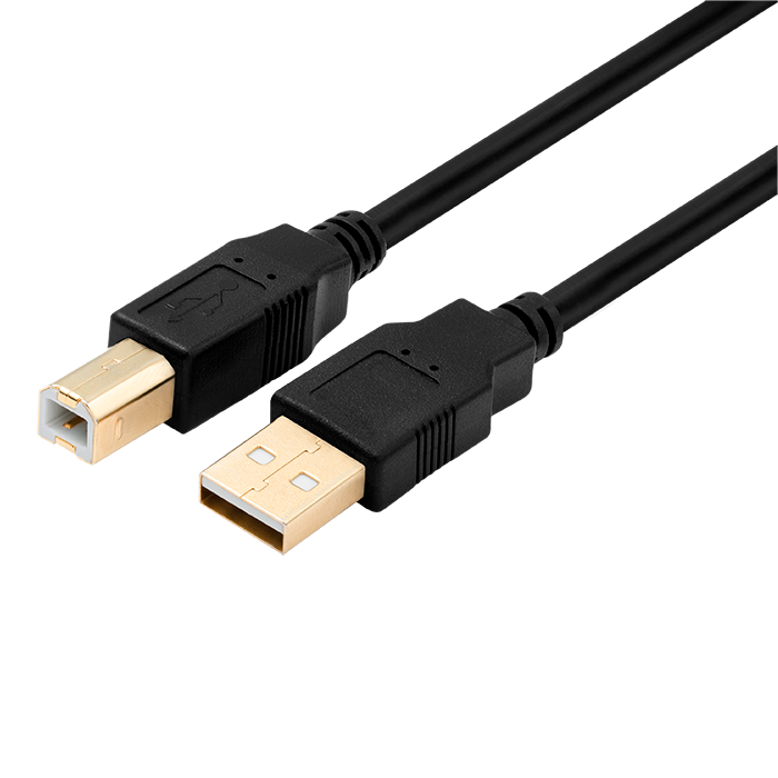 Volkano Print Series USB Printer Cable - Black