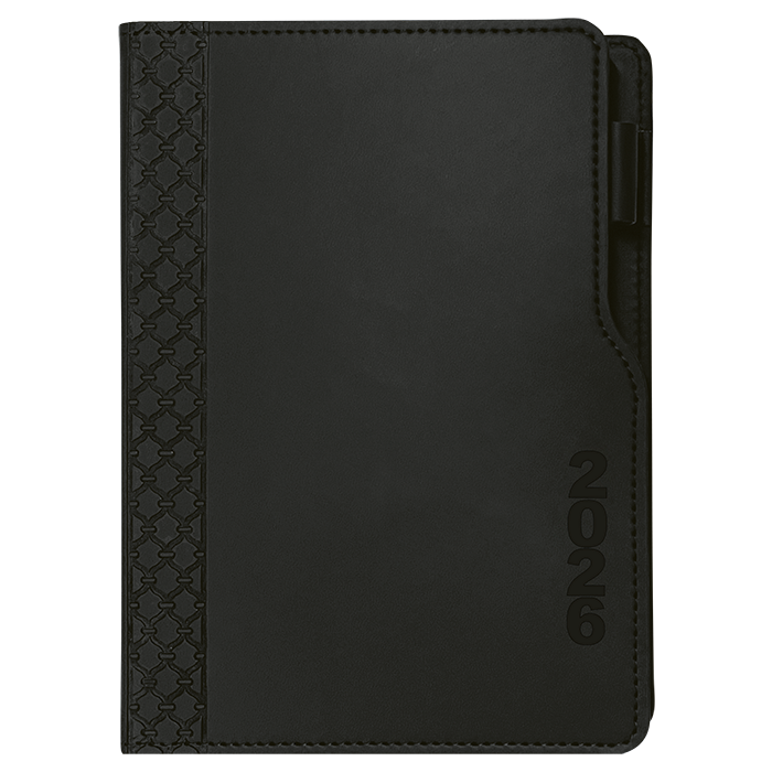 2026 Executive Cut Away A5 Diary - Black