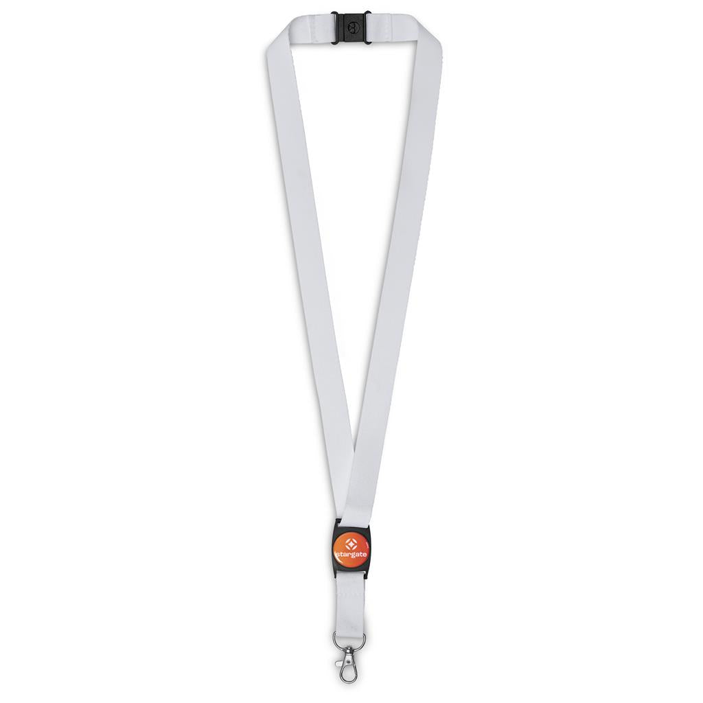 Altitude Bold Statement Dome Lanyard - SOLID WHITE