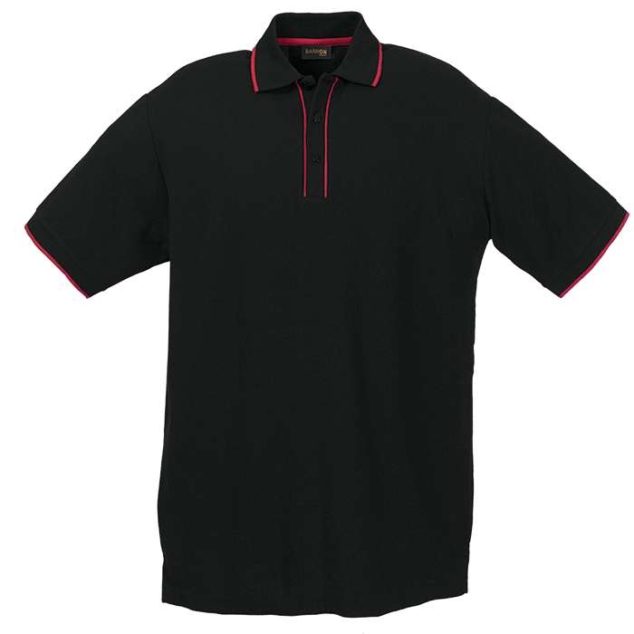 Piping Golfer Mens - Black/Red