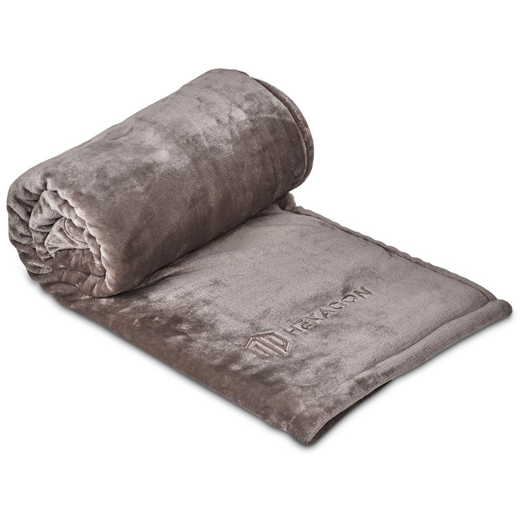 Serendipio Glacial Sherpa Fleece Blanket - TAUPE