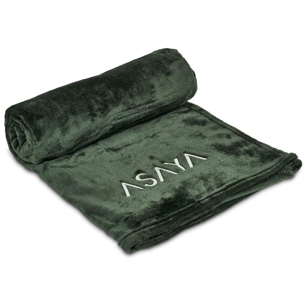 Serendipio Huron Fleece Blanket - OLIVE