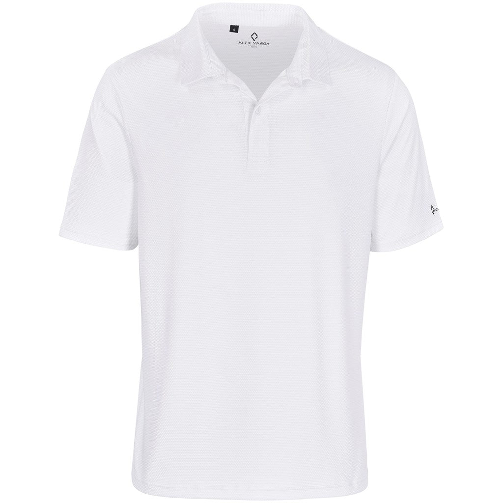 Mens Alex Varga Skylla Golf Shirt - WHITE