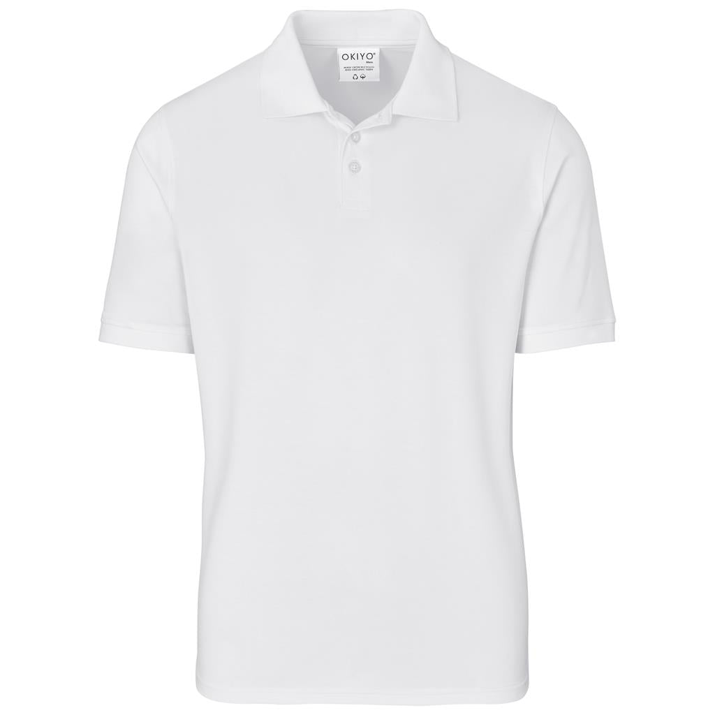 Mens Okiyo Shizen Eco Golf Shirt - WHITE