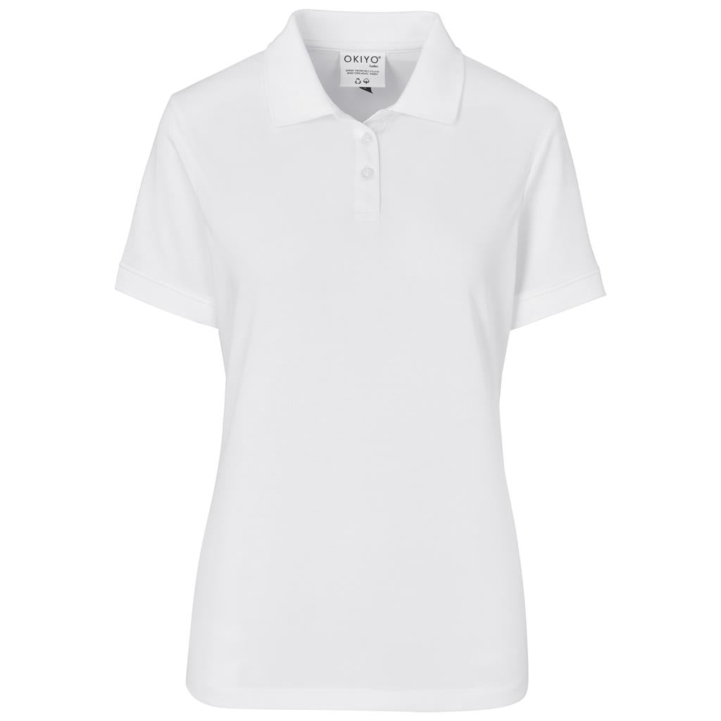 Ladies Okiyo Shizen Eco Golf Shirt - WHITE