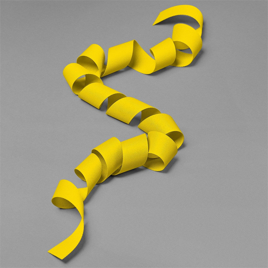 Petersham Ribbon (Unbranded) - 1.3m - YELLOW