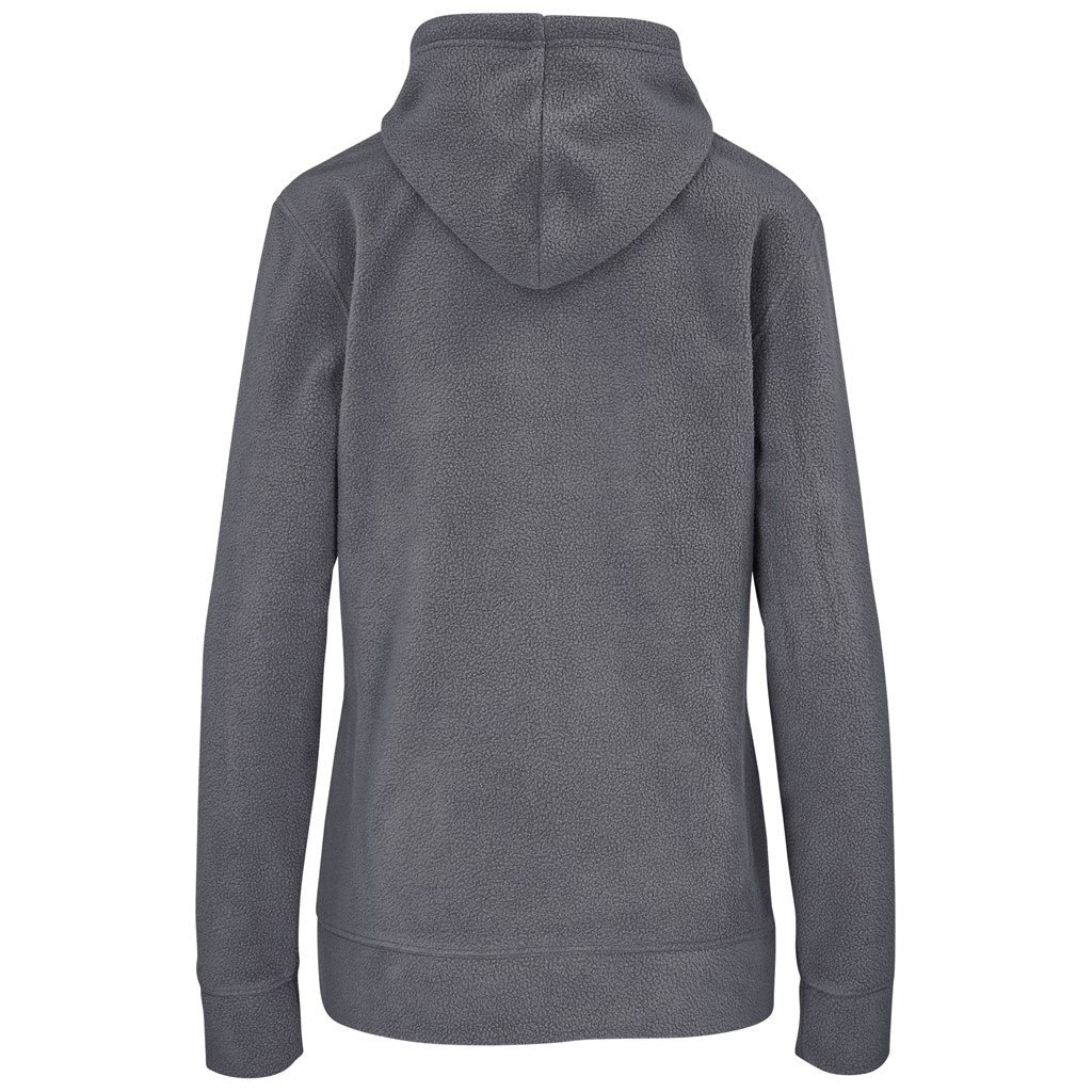 Ladies Dawson Polar Fleece Hooded Sweater - Charcoal