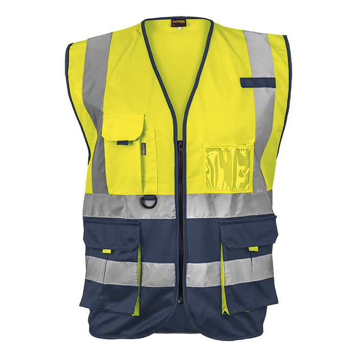Signal Vest - Safety Yellow/Navy