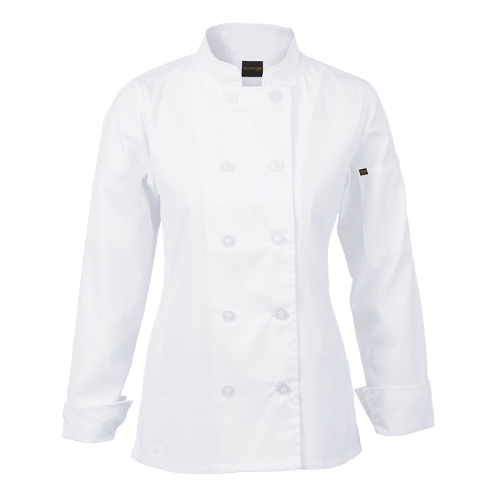 Long Sleeve Savona Chef Jacket Ladies - White
