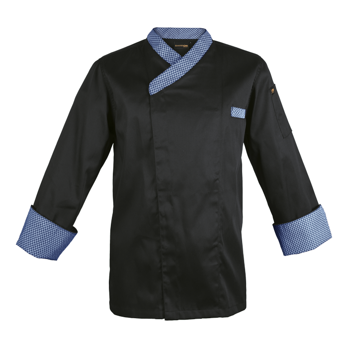 Pitseng Chef Jacket - Black/Royal