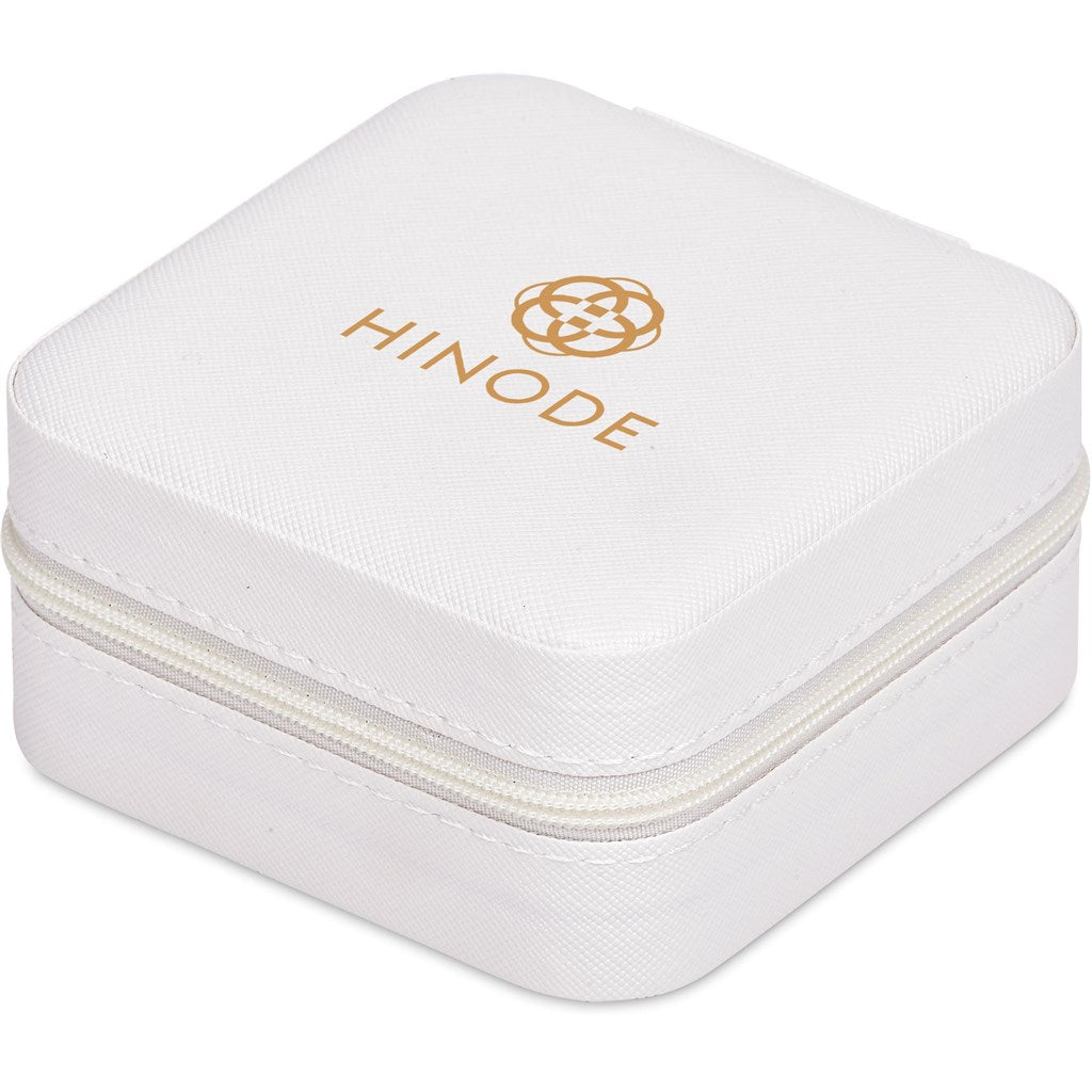Eva & Elm Crystal Travel Jewellery Box - CREAM