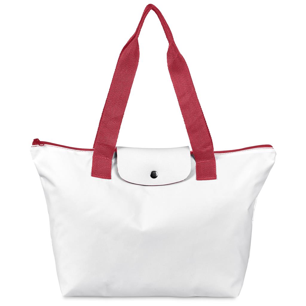 Pre-Production Sample Hoppla Rosebank Polyester Roll-Up Tote Bag - RED
