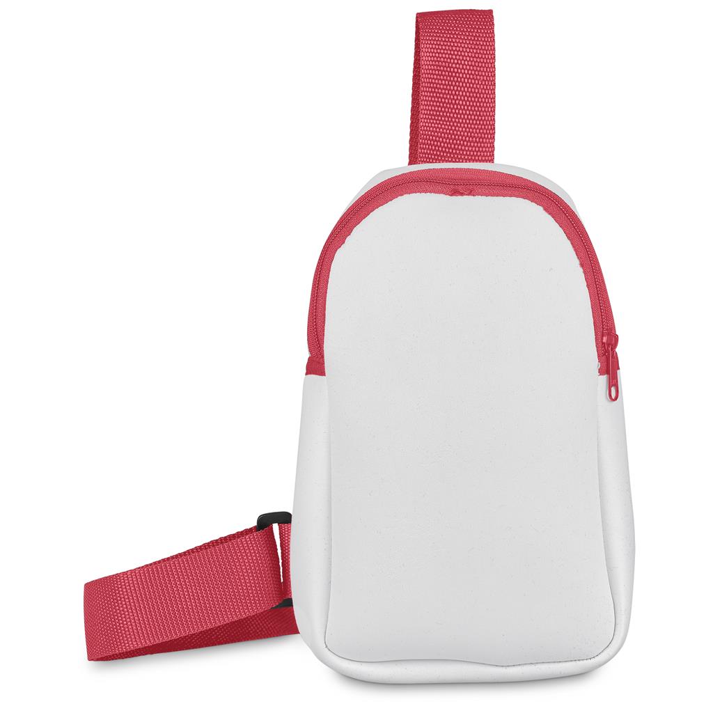 Pre-Production Sample Hoppla Golden Mile Neoprene Cross Body Bag - RED