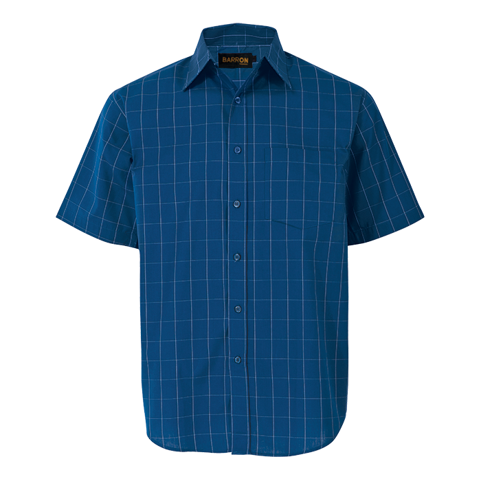 Metro Check Lounge Short Sleeve - Royal/Black/White