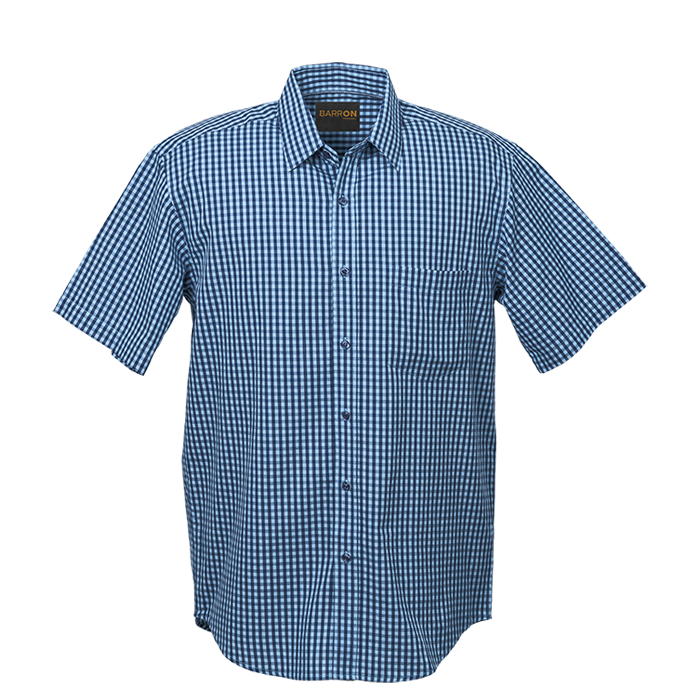 Unity Check Lounge Short Sleeve - Sky