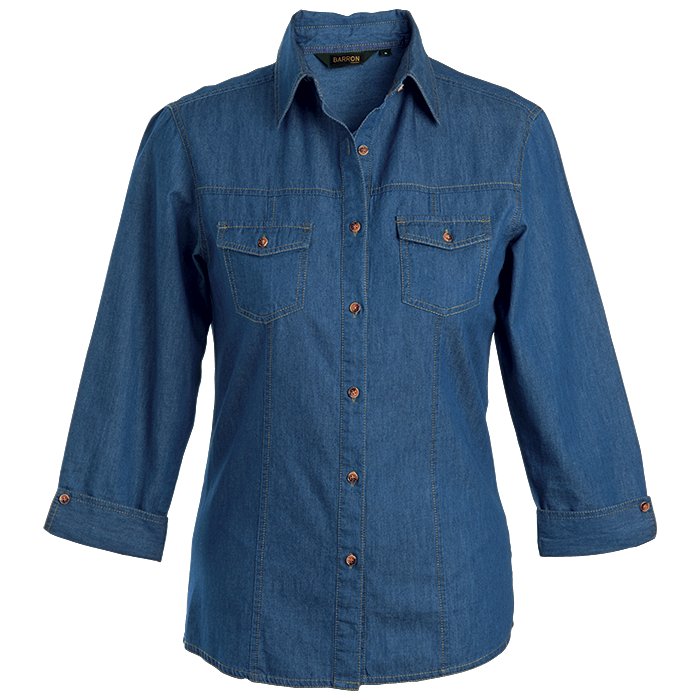 Denver Denim Blouse Ladies - Dark Denim