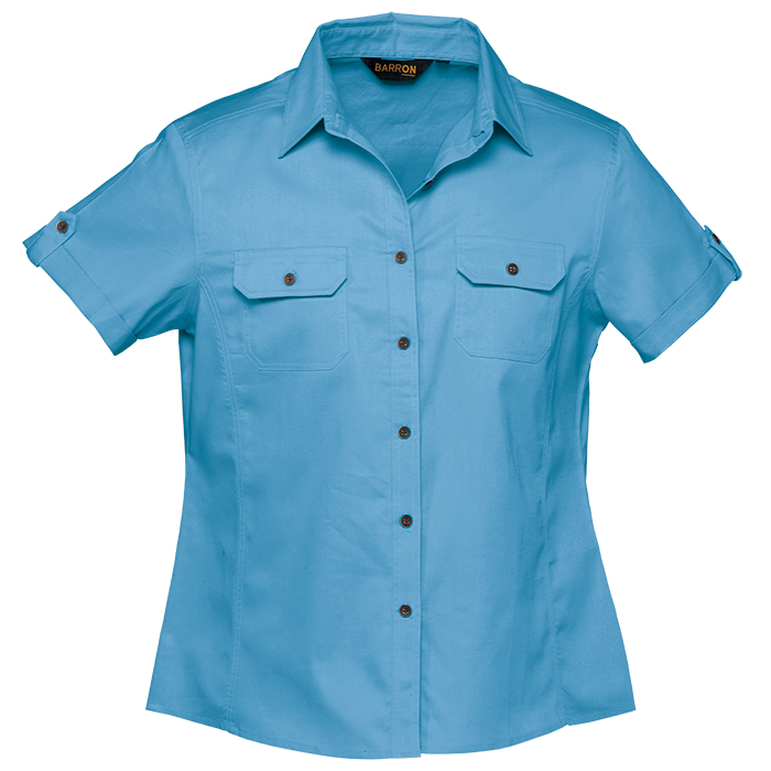 Plain Bush Shirt Ladies - Dusk Blue