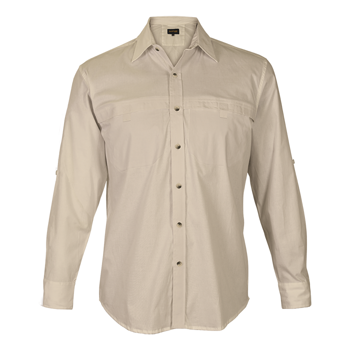 Indiana Stretch Shirt Mens - Stone