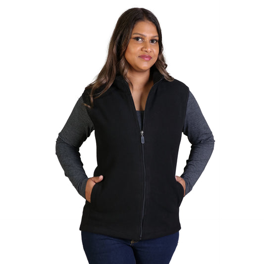 Belle Fleece - Sleeveless - Black - While Stocks Last