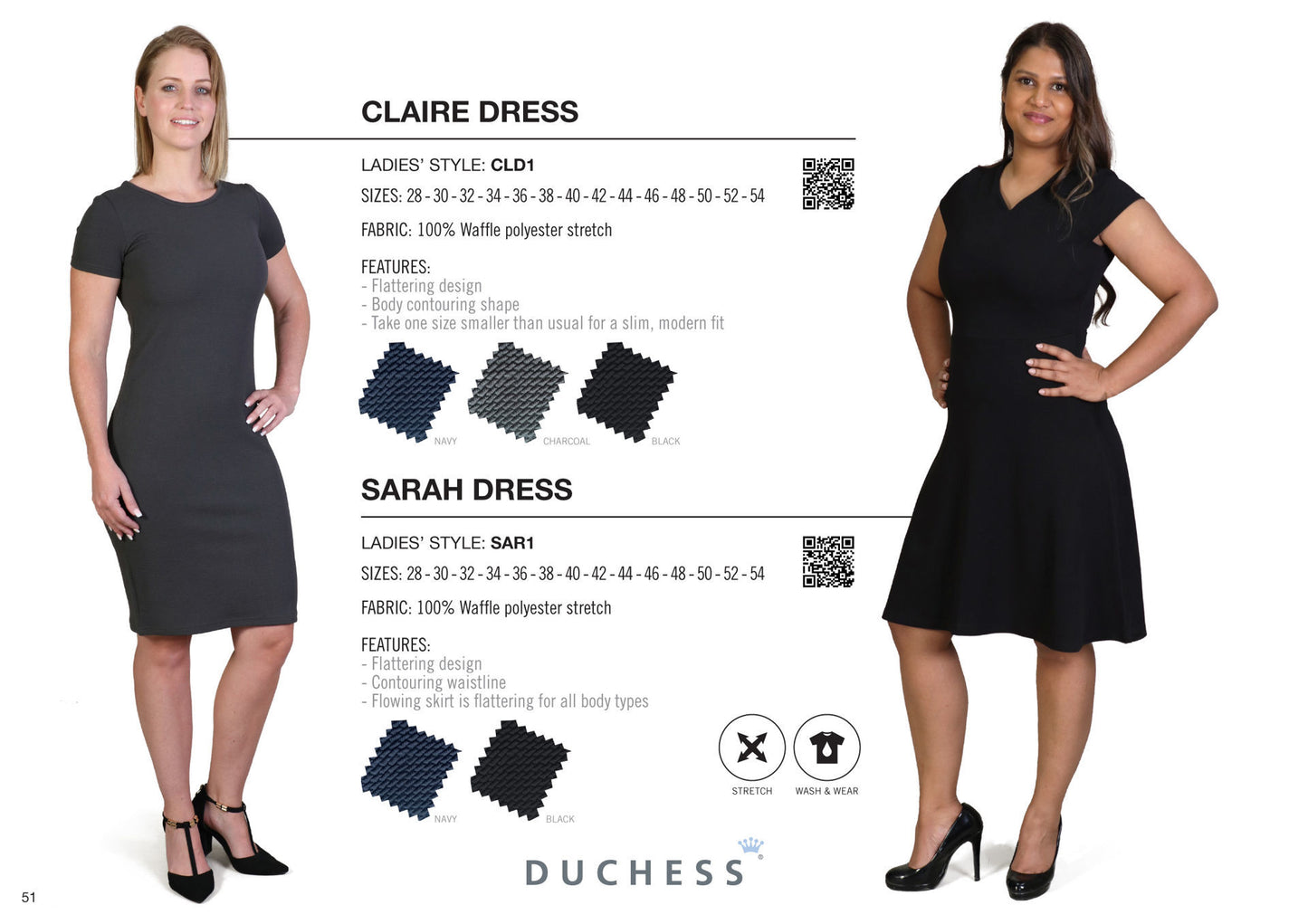 Claire Dress - Charcoal - End Of Range