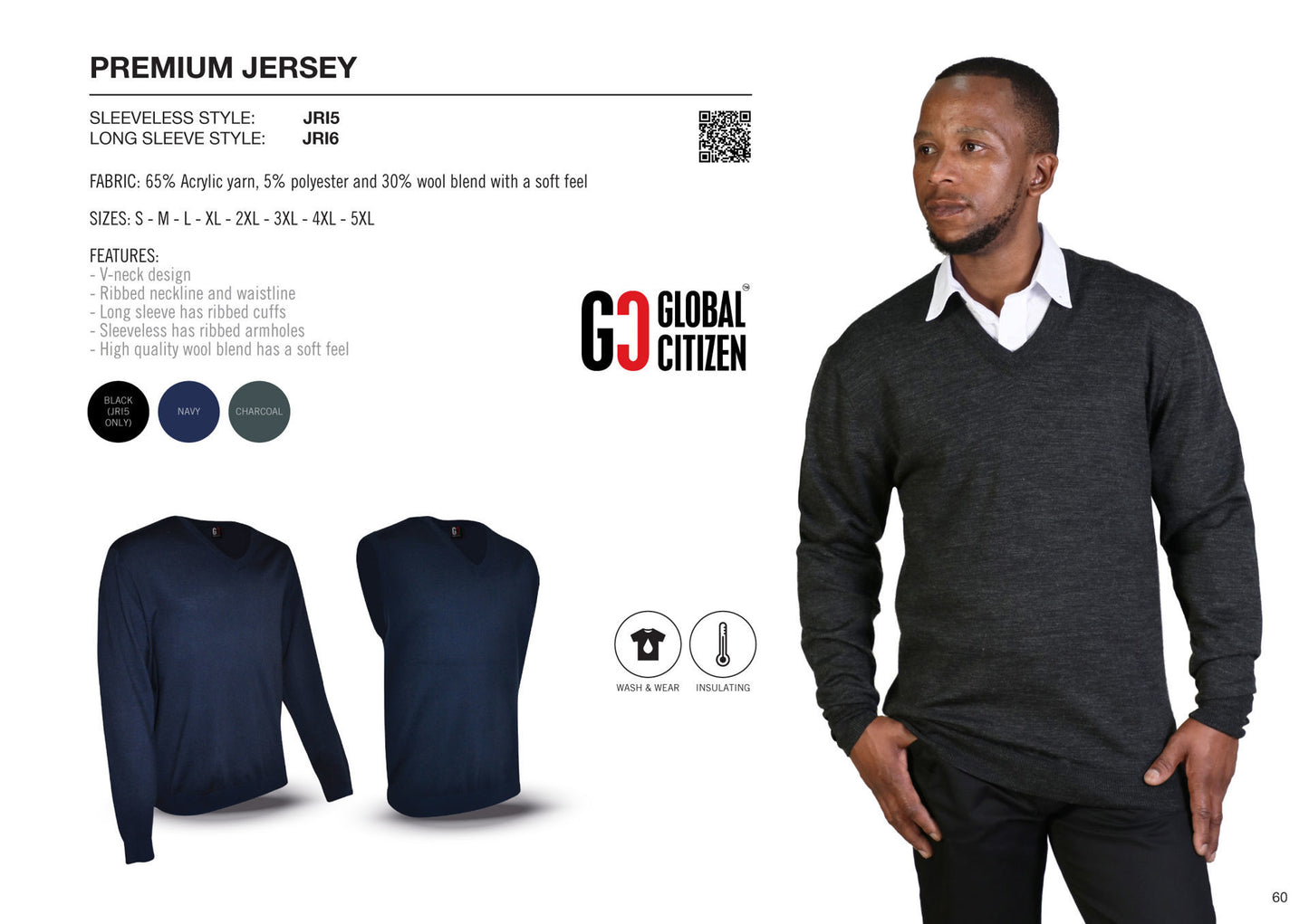 Premium Long Sleeve Jersey - Charcoal - While Stocks Last