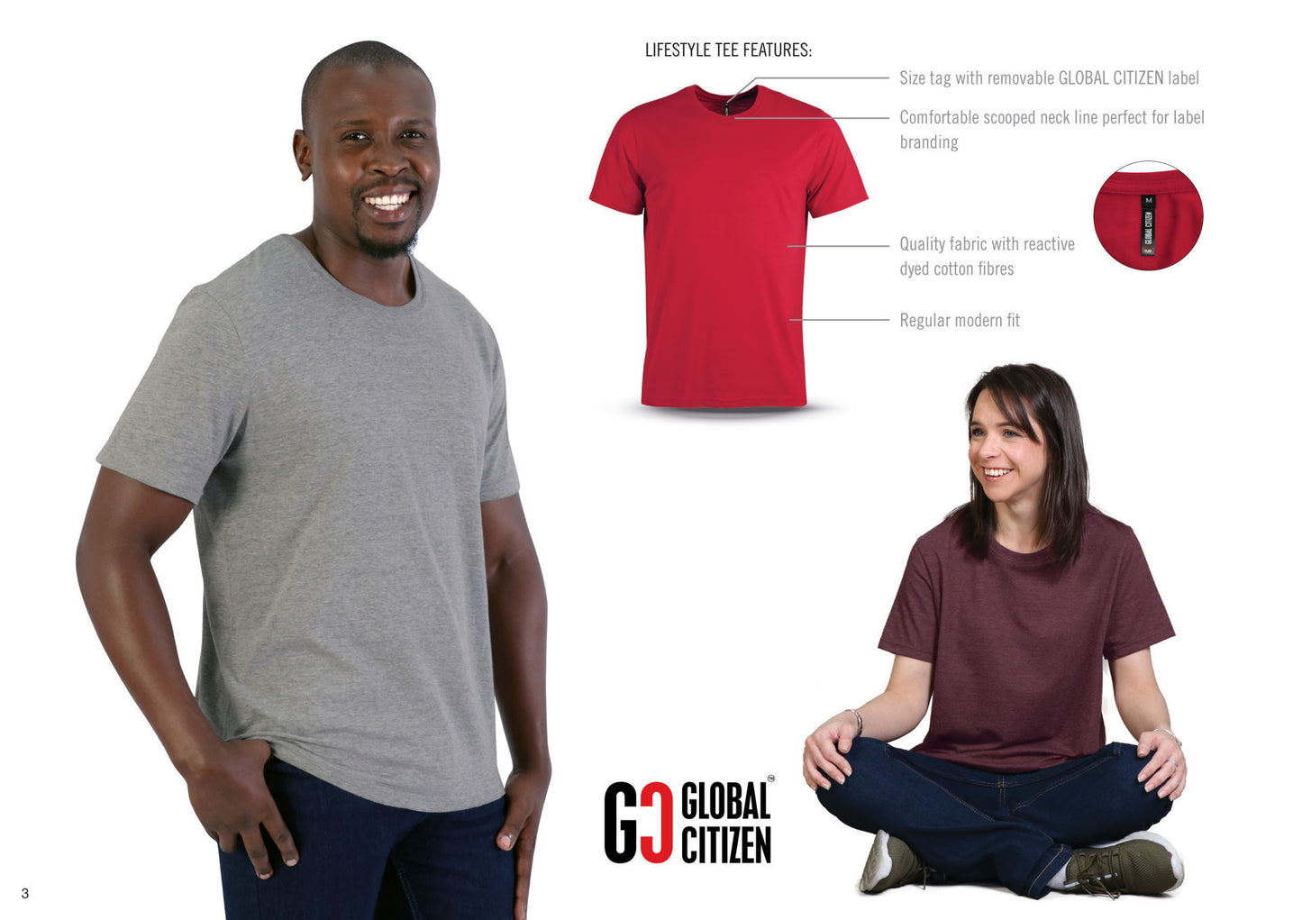 140g Urban Lifestyle T-Shirt - Red -  While Stocks Last