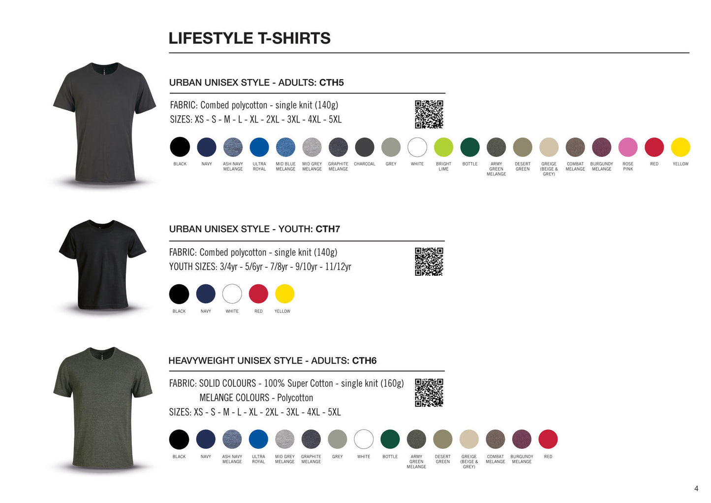 140g Urban Lifestyle T-Shirt - Red -  While Stocks Last