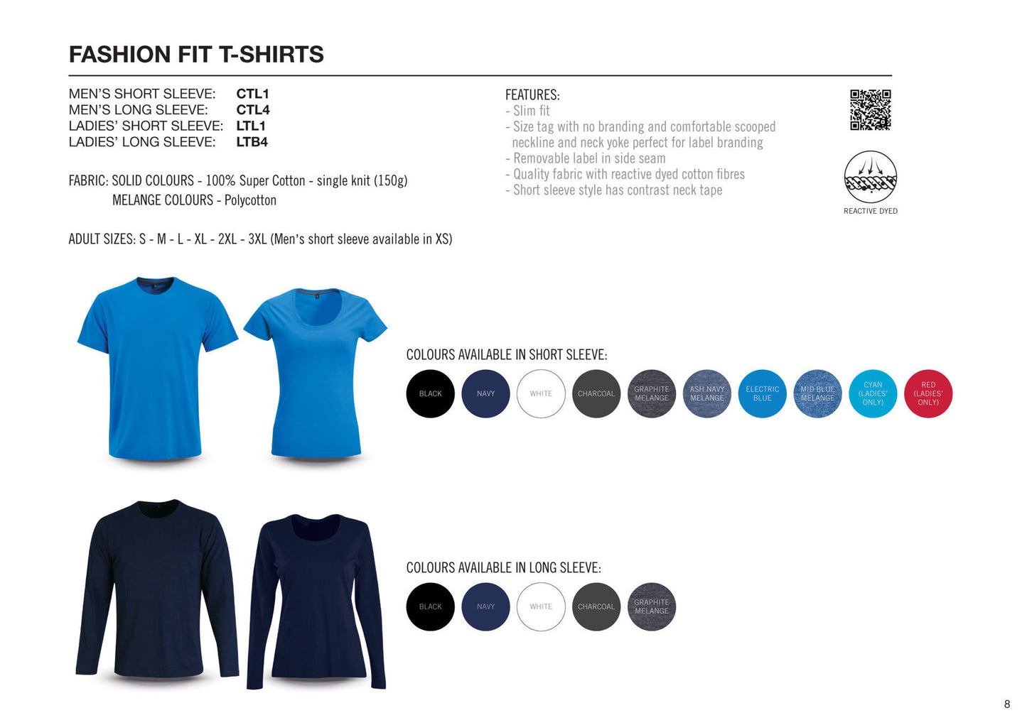 Ladies 150g Fashion Fit T-Shirt - White - While Stocks Last